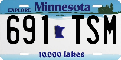 MN license plate 691TSM