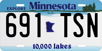 MN license plate 691TSN