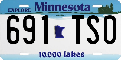 MN license plate 691TSO