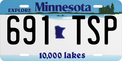 MN license plate 691TSP