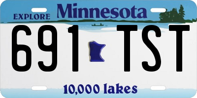 MN license plate 691TST