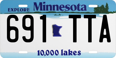 MN license plate 691TTA