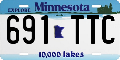 MN license plate 691TTC
