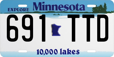 MN license plate 691TTD