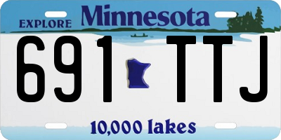 MN license plate 691TTJ