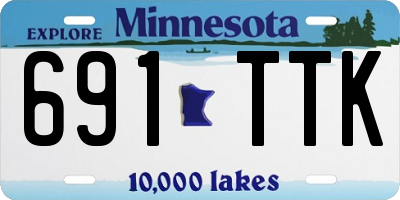 MN license plate 691TTK