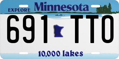 MN license plate 691TTO