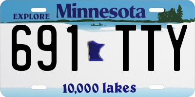 MN license plate 691TTY