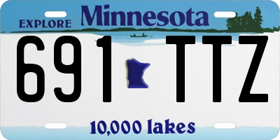 MN license plate 691TTZ