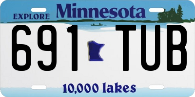 MN license plate 691TUB