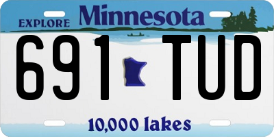 MN license plate 691TUD