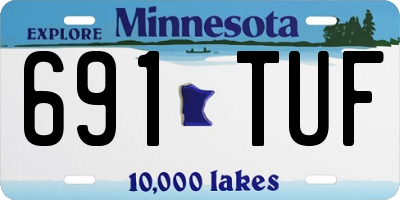 MN license plate 691TUF