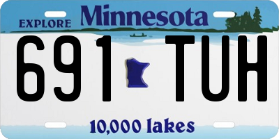 MN license plate 691TUH