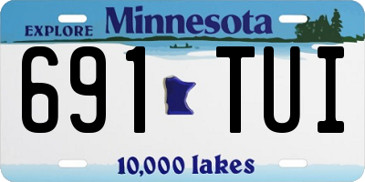 MN license plate 691TUI