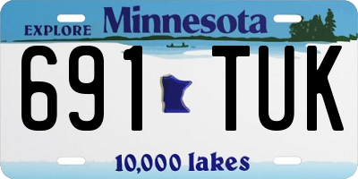 MN license plate 691TUK
