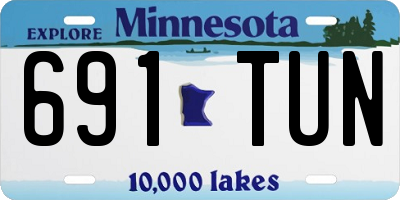 MN license plate 691TUN