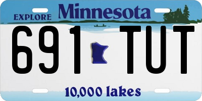 MN license plate 691TUT