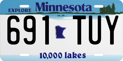 MN license plate 691TUY
