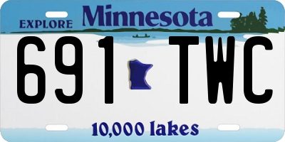 MN license plate 691TWC