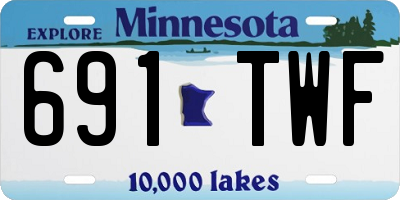 MN license plate 691TWF