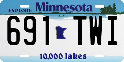 MN license plate 691TWI