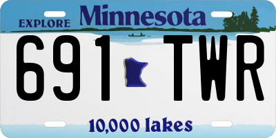 MN license plate 691TWR