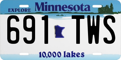 MN license plate 691TWS