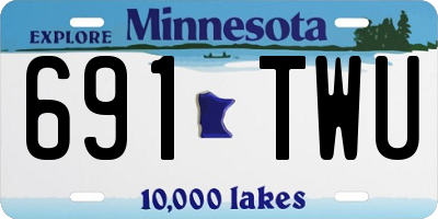 MN license plate 691TWU