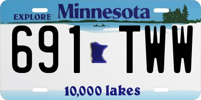 MN license plate 691TWW
