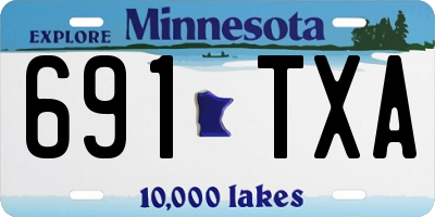 MN license plate 691TXA
