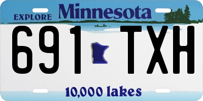 MN license plate 691TXH