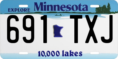 MN license plate 691TXJ