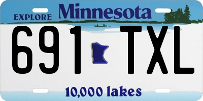 MN license plate 691TXL