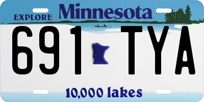 MN license plate 691TYA