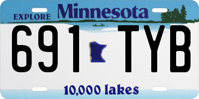 MN license plate 691TYB