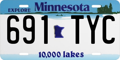 MN license plate 691TYC