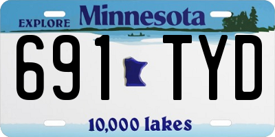 MN license plate 691TYD