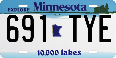 MN license plate 691TYE