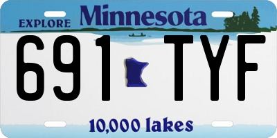 MN license plate 691TYF