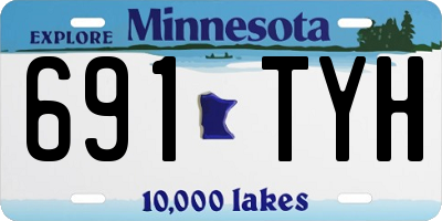 MN license plate 691TYH