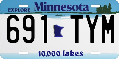 MN license plate 691TYM