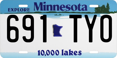 MN license plate 691TYO