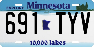 MN license plate 691TYV