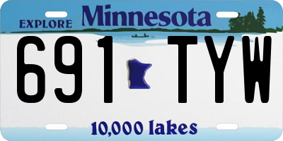 MN license plate 691TYW