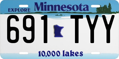 MN license plate 691TYY