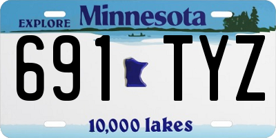 MN license plate 691TYZ