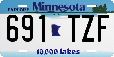 MN license plate 691TZF