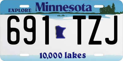 MN license plate 691TZJ
