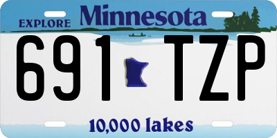 MN license plate 691TZP