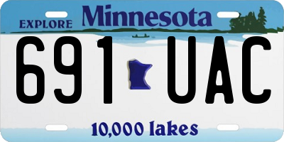 MN license plate 691UAC